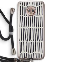 Moroccan stripes: Motorola Moto G6 Transparant Hoesje met koord