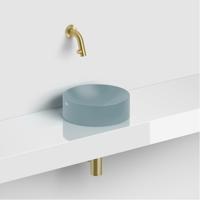 Clou Vale fontein 22cm Keramiek rond zonder kranenbank mat blauw CL/03.38164