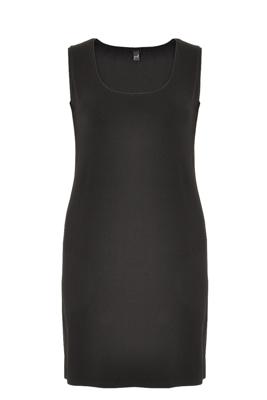 Yoek Jurk mouwloos | Zwart | Maat 46/48