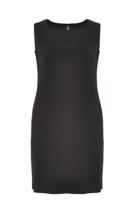 Yoek Jurk mouwloos | Zwart | Maat 58/60