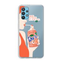 Peach please!: Samsung Galaxy A32 4G Transparant Hoesje