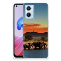 OPPO A96 | OPPO A76 | TPU Hoesje | Olifanten