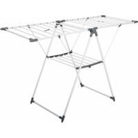 Wasrek/droogrek - metaal - 150 x 61x 96 cm - staand/inklapbaar