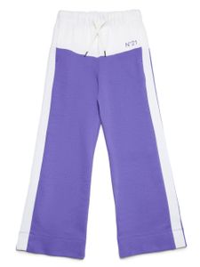 Nº21 Kids pantalon de jogging à design colour block - Violet