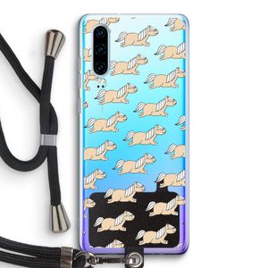 Ponys: Huawei P30 Transparant Hoesje met koord