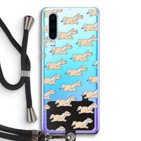 Ponys: Huawei P30 Transparant Hoesje met koord