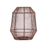 PTMD windlicht justy s koperkleurig 27 cm | 4 stuks