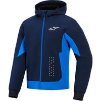 ALPINESTARS Radium Tech Hoodie, Motorhoodie heren, Nacht Marineblauw-Koningsblauw
