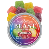 Blast Fruit variaties CBD gummies in blik - 20 stuks