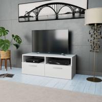 Tv-meubel 95x35x36 cm bewerkt hout wit
