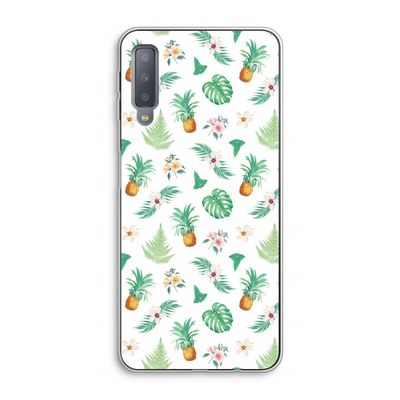 Ananas bladeren: Samsung Galaxy A7 (2018) Transparant Hoesje