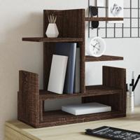 VidaXL Bureau organiser 49x20x52,5 cm bewerkt hout bruin eikenkleurig VidaXL Bureau organiser 49x20x52,5 cm bewerkt hout bruin eikenkleurig