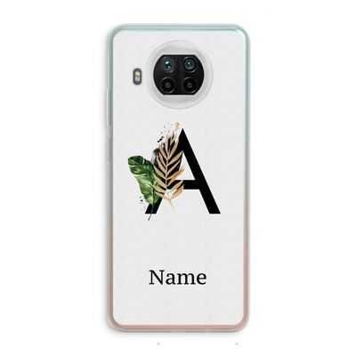 Charcoal Flora: Xiaomi Mi 10T Lite 5G Transparant Hoesje