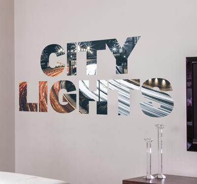 Muursticker City Lights