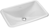 Villeroy & Boch Loop en Friends inbouwwastafel 60x40.5cm met overloop zonder kraangat wit 61450001 - thumbnail