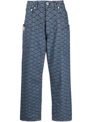 Kenzo jean Monkey Fit à poches cargo - Bleu