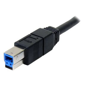 StarTech.com 3 m zwarte SuperSpeed USB 3.0-kabel A-naar-B M/M