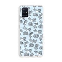 Poezen: Galaxy A51 4G Transparant Hoesje