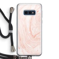 Peach bath: Samsung Galaxy S10e Transparant Hoesje met koord