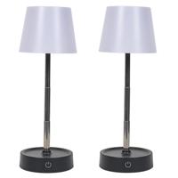 Oplaadbare LED lamp - 2x - verstelbare hoogte - touch bediening Oplaadbare LED lamp - 2x - verstelbare hoogte - touch bediening