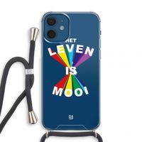 Het Leven Is Mooi: iPhone 12 mini Transparant Hoesje met koord