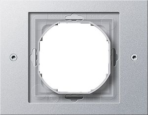 Gira TX 44 afdekraam 1-voudig aluminium
