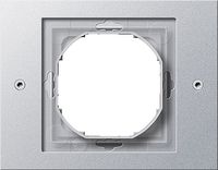 Gira TX 44 afdekraam 1-voudig aluminium