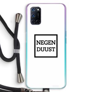 Negenduust vierkant: Oppo A72 Transparant Hoesje met koord
