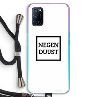 Negenduust vierkant: Oppo A72 Transparant Hoesje met koord