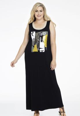 Yoek Jurk lang FEMALE | Zwart | Maat 42/44