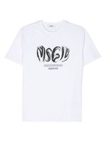 MSGM Kids t-shirt en coton à logo imprimé - Blanc