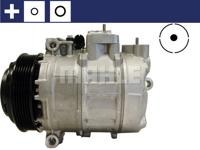 Compressor, airconditioning MAHLE, Spanning (Volt)12V, u.a. für Mercedes-Benz, Fiat, Chrysler