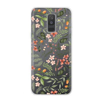 Sweet little flowers: Samsung Galaxy A6 Plus (2018) Transparant Hoesje