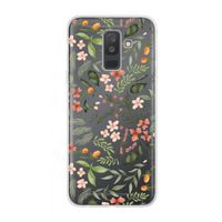 Sweet little flowers: Samsung Galaxy A6 Plus (2018) Transparant Hoesje