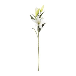 Kunstbloem lelie - wit - 91 cm