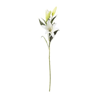 Kunstbloem lelie - wit - 91 cm
