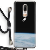 Alone in Space: OnePlus 6 Transparant Hoesje met koord