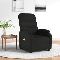 Massagestoel elektrisch stof zwart