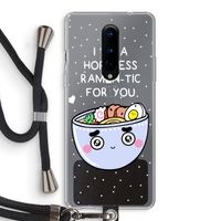 I'm A Hopeless Ramen-Tic For You: OnePlus 8 Transparant Hoesje met koord