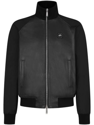 DSQUARED2 veste zippée à patch logo - Noir