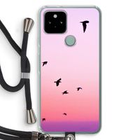 Fly away: Pixel 5 Transparant Hoesje met koord