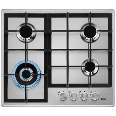 AEG HGB64420SM Gas kookplaat Grijs