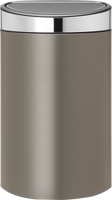 Brabantia Poubelle Touch Bin, 40 litres, Platine avec couvercle en acier inoxydable, Capacité 40 Litres, 72,7 cm x 43,5 cm x 30,2 cm - thumbnail