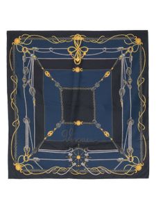 Versace foulard Versace Nautical en soie - Bleu