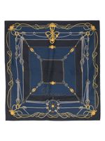 Versace foulard Versace Nautical en soie - Bleu