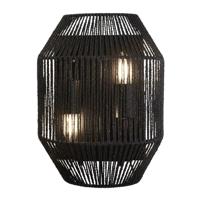 Searchlight WandlampWicker - 11201-2BK