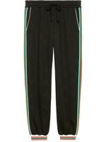 Gucci pantalon de jogging à motif GG en jacquard - Noir