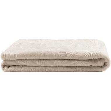 Plaid Jerdy - beige - 130x170 cm - Leen Bakker