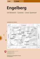 Wandelkaart - Topografische kaart 1191 Engelberg | Swisstopo - thumbnail