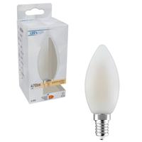 LongLife LED Filament Lamp Kaars E14 - Melkglas - Warm wit - 4.5W vervangt 40W